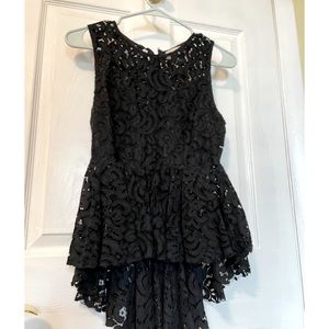Black lace top